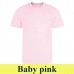 JC001 COOL T - Unisex környakú póló szublimáláshoz baby pink